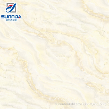 Sunnda marble design glazed polished porcelain tile, Nano polished finish mirror tiles,vitrified tile in China